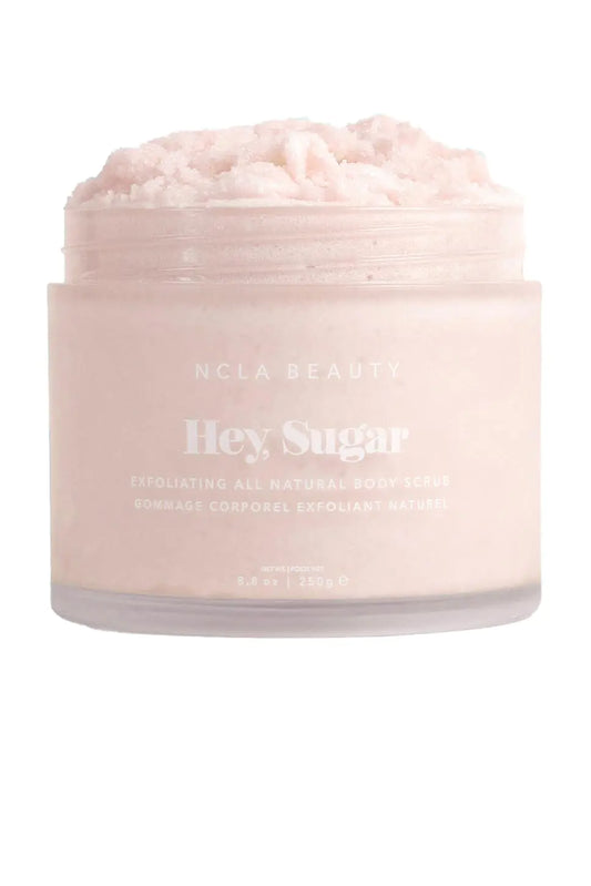 NCLA - Hey Sugar Natural Body Scrub | Vegan Cruelty-Free Clean Skincare (Lychee 8.8 oz | 250 g)